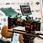 RED cinema camera used by a videographer in Nairobi, Kenya